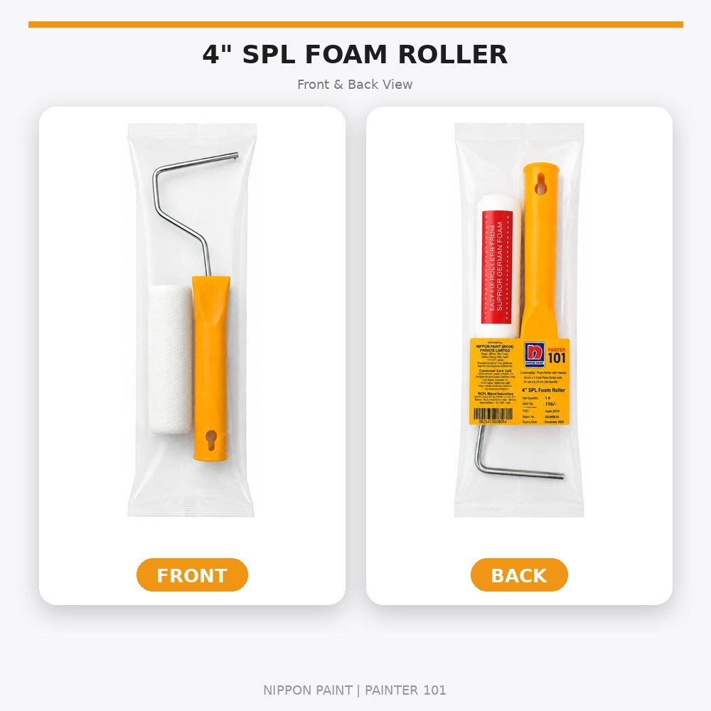 4 inch SPL Foam paint roller for trim and doors